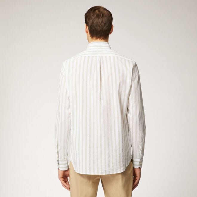 (image for) Camicia a righe in lino e cotone F08251016-0579 sito ufficiale harmont & blaine