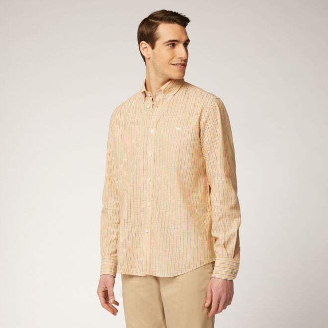 (image for) Camicia in lino e cotone a righe F08251016-0669 Comprare