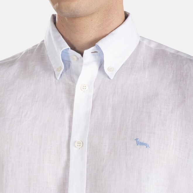 (image for) harmont & blaine prezzi Camicia in lino con contrasti interni F08251016-0733
