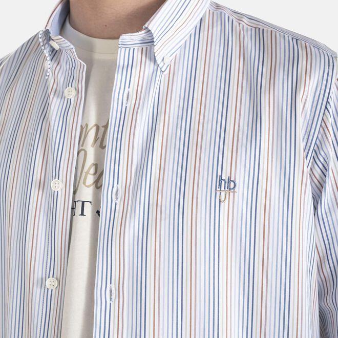 (image for) A Prezzi Outlet Camicia multirighe in cotone F08251016-0860