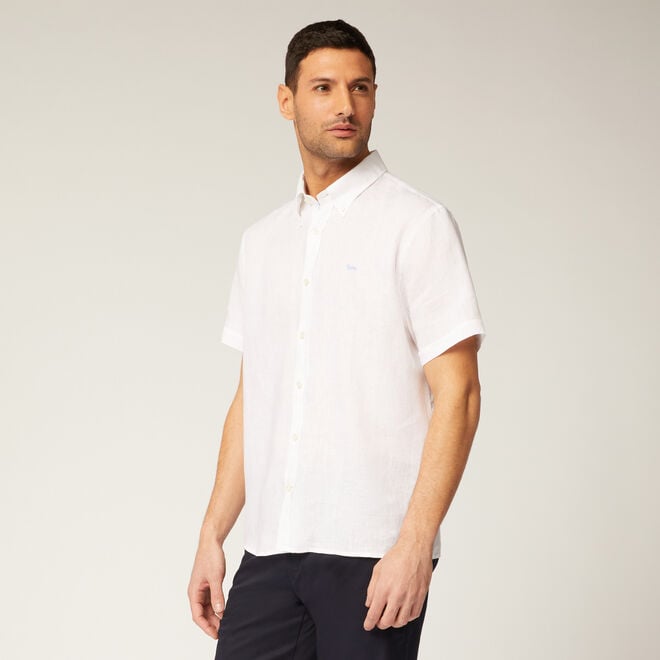 (image for) Negozi Online Camicia in lino a mezze maniche F08251016-0688 harmont & blaine