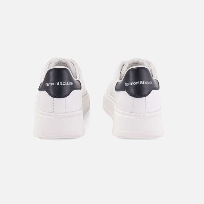 (image for) harmont e blaine outlet Sneaker in pelle con motivo bassotti F08251016-01129
