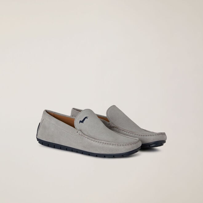 (image for) harmont & blaine outlet shop online Mocassino in pelle scamosciata con logo F08251016-01015