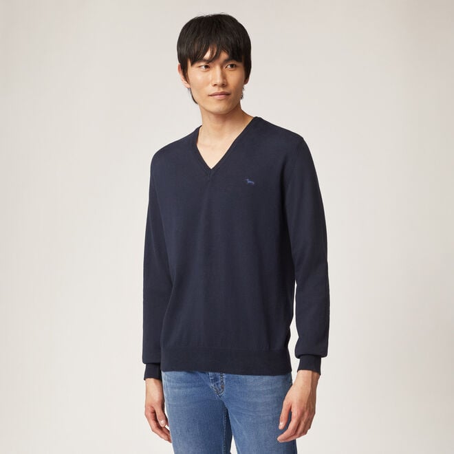 (image for) Shop Cotton v-neck pullover F08251016-0610 Outlet En Ligne