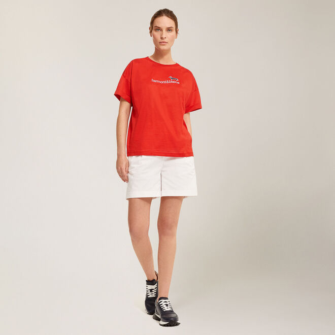 (image for) Prezzi T-shirt in cotone con stampa logo F08251016-01114 harmont e blaine