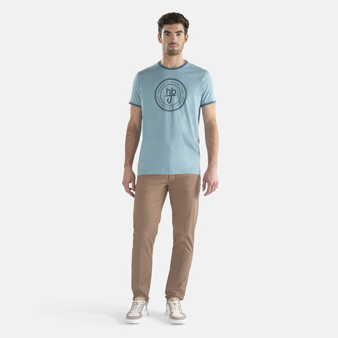 (image for) harmont & blaine logo T-shirt in cotone con macro logo F08251016-0841