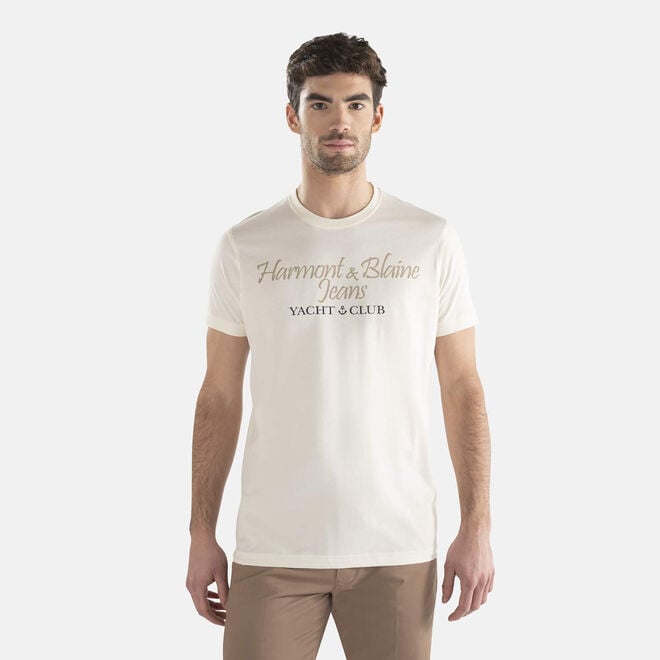 (image for) Scontate T-shirt con logo e scritta a contrasto F08251016-0892 negozio harmont blaine