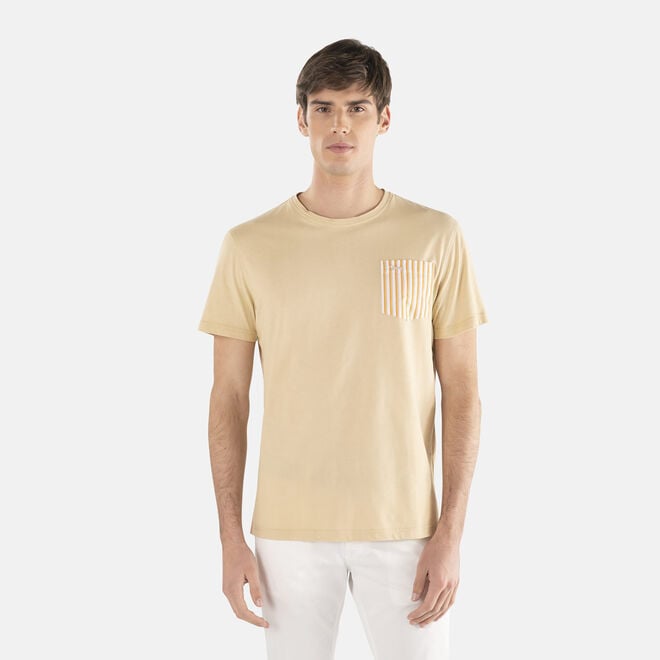 (image for) Economici Online T-shirt in cotone con taschino F08251016-0770
