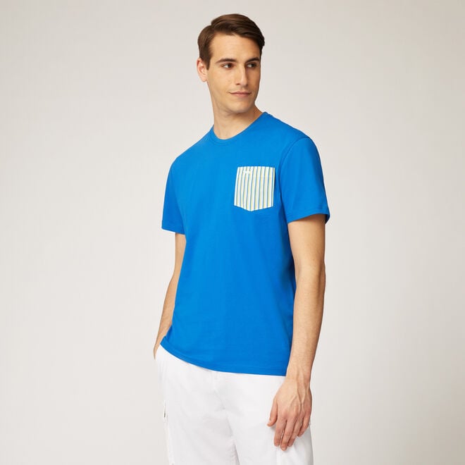 (image for) T-shirt in cotone con taschino F08251016-0771 Acquista Online