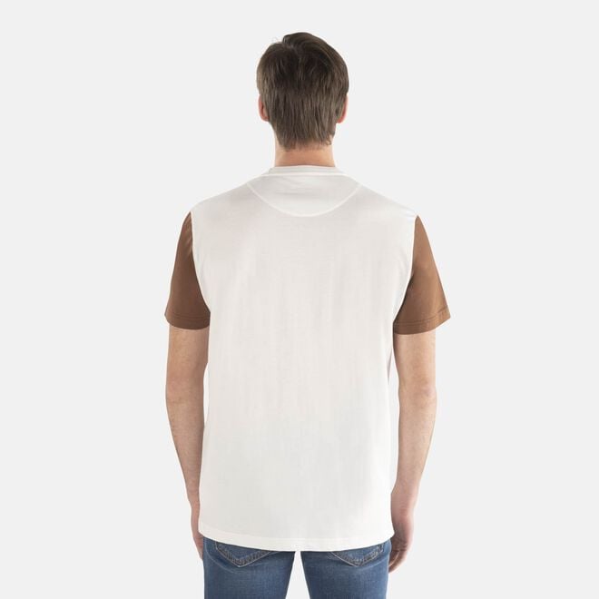 (image for) harmont & blaine prezzi T-shirt in cotone con bande orizzontali F08251016-01061 A Poco Prezzo