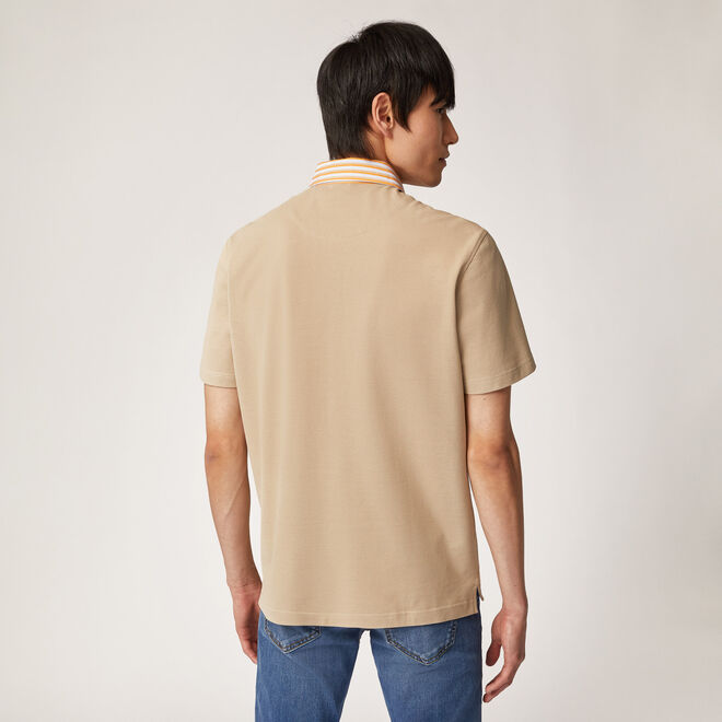 (image for) Regular-fit vietri polo shirt with contrasting collar F08251016-0966 A Prezzi Outlet