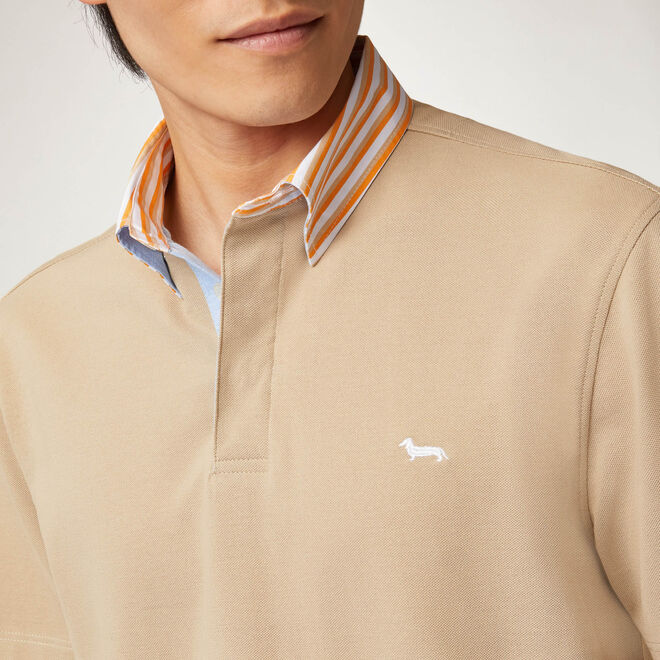(image for) Regular-fit vietri polo shirt with contrasting collar F08251016-0966 A Prezzi Outlet