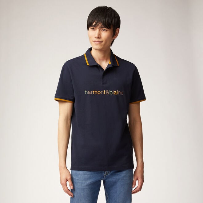 (image for) Polo shirt with logo print F08251016-0915 Classiche