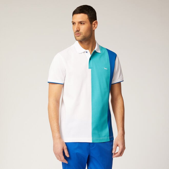 (image for) Black Friday Colour-block cotton polo shirt F08251016-0766 Migliori