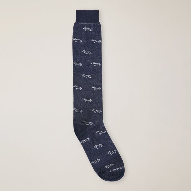 (image for) Offerte Long socks with dachshunds all over F08251016-0758