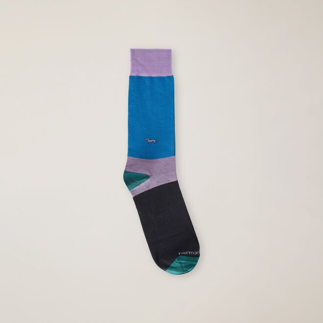 (image for) Colour-block socks with logo F08251016-0723 harmont & blaine logo