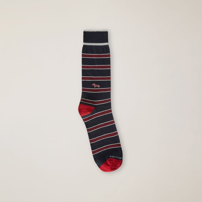 (image for) 70% Di Sconto Striped short socks F08251016-0814 harmonte blaine