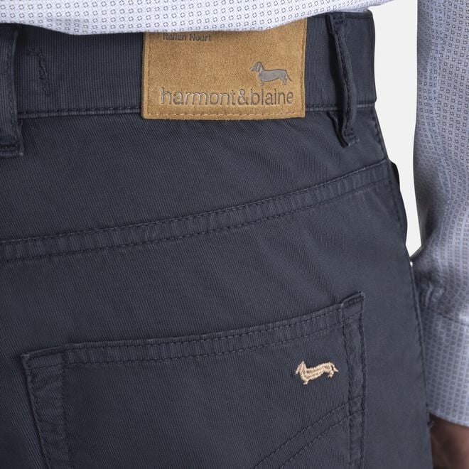(image for) Pantalone cinque tasche con ricamo bassotto F08251016-0651 Comprare